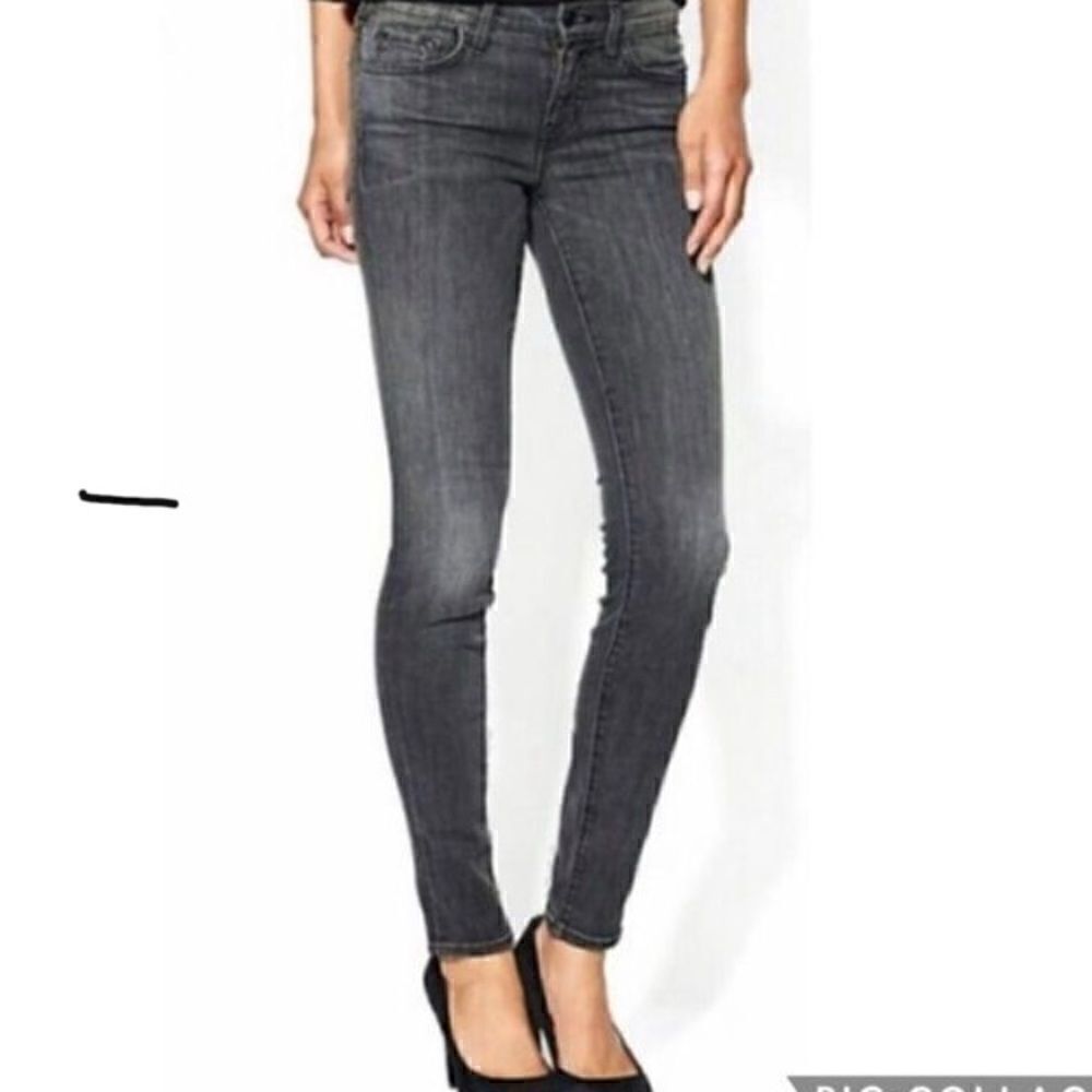 JBrand JAX Skinny Leg Jeans, 27. Grey.